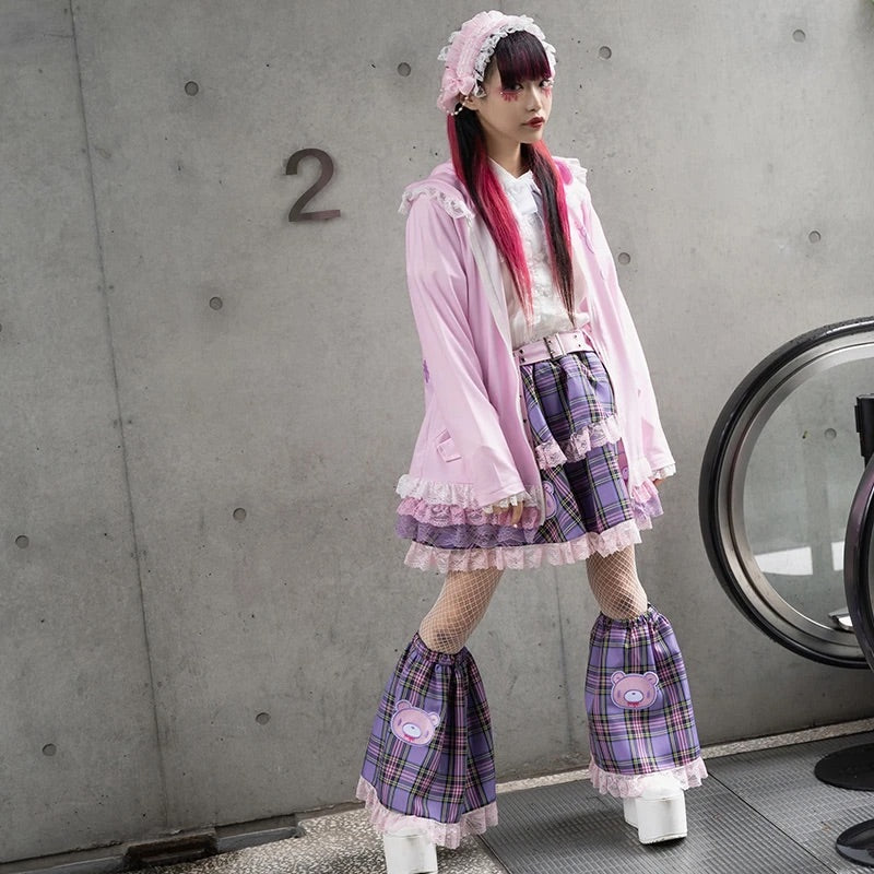 ACDC RAG & Gloomy Bear pastel belt skirt