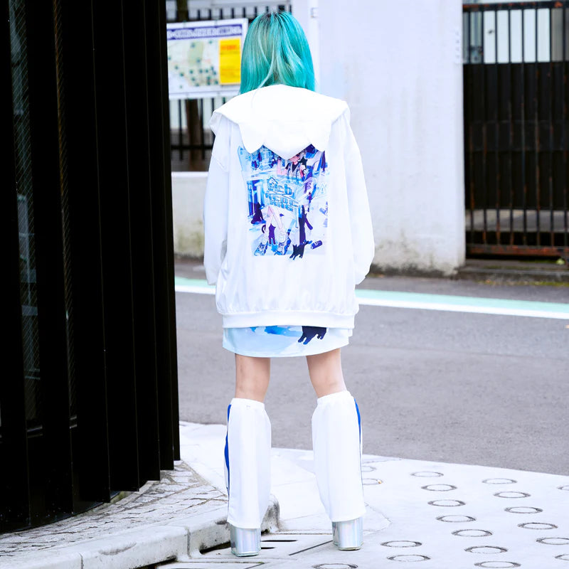ACDC RAG x Peach Punch "Cyber Cat" hoodie