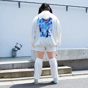 ACDC RAG x Peach Punch "Cyber Cat" hoodie