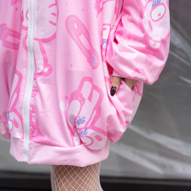 ACDC RAG and Gloomy Bear pastel hoodie