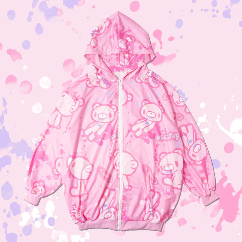 ACDC RAG and Gloomy Bear pastel hoodie