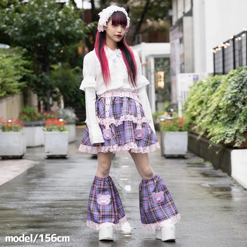 ACDC RAG & Gloomy Bear pastel belt skirt