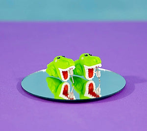WEGO monster chomp alligator earrings
