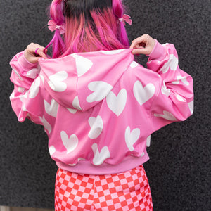 ACDC RAG Y2K love heart hoodie