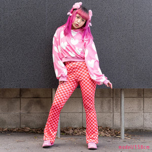 ACDC RAG Y2K love heart hoodie