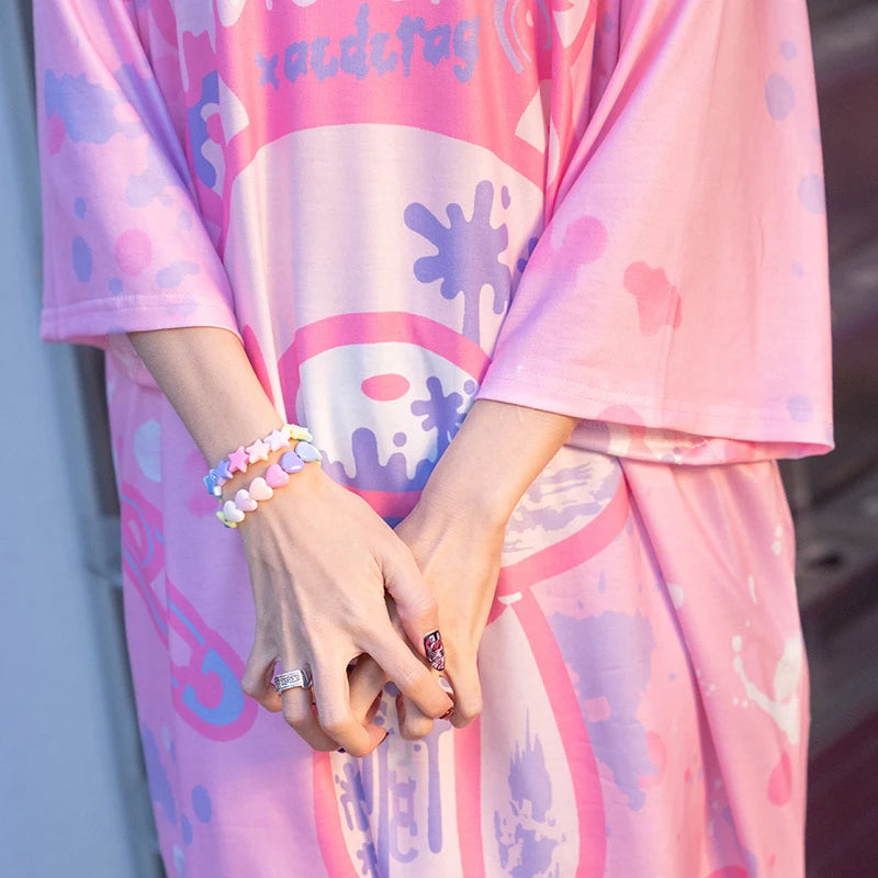 ACDC RAG and Gloomy Bear pastel t-shirt