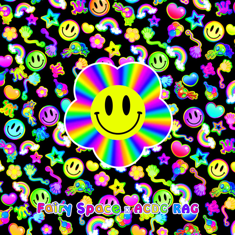 ACDC RAG x Fairy Space rainbow big t-shirt