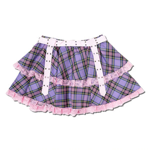 ACDC RAG & Gloomy Bear plus size pastel belt skirt