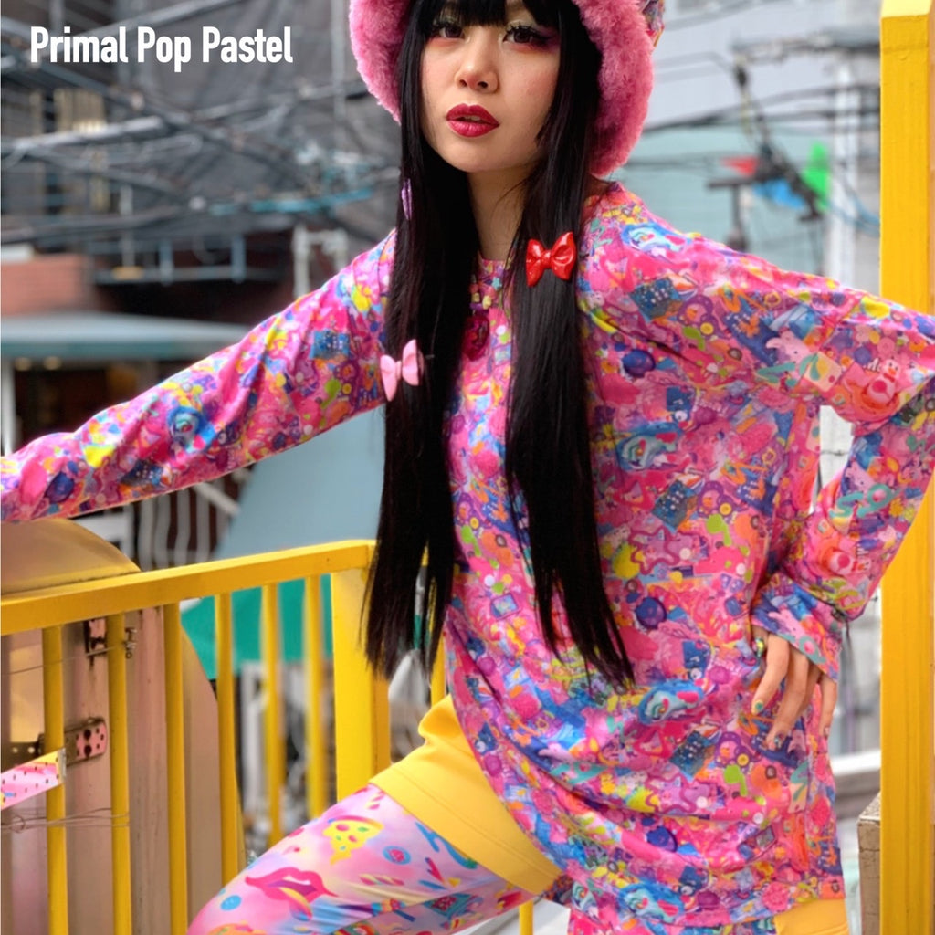 6% DOKIDOKI primal pop long sleeve t-shirt ~ LAST ONE!