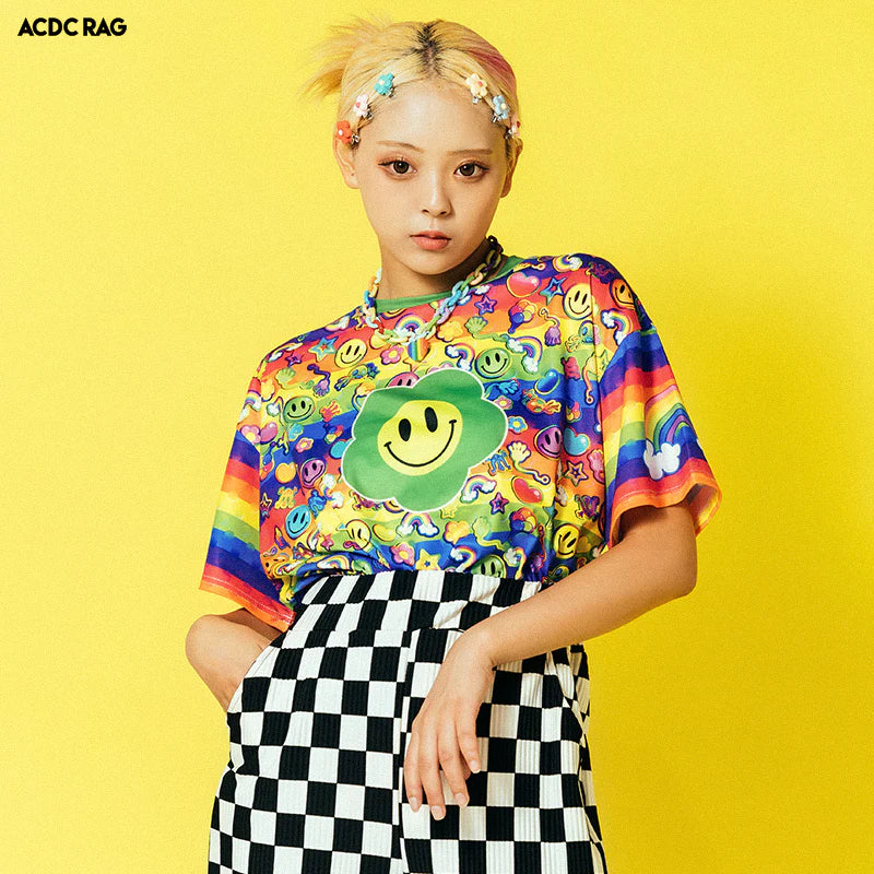 ACDC RAG x Fairy Space rainbow t-shirt ~ LAST ONE!